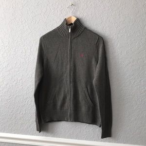 Ralph Lauren Gray Full-Zip Sweater